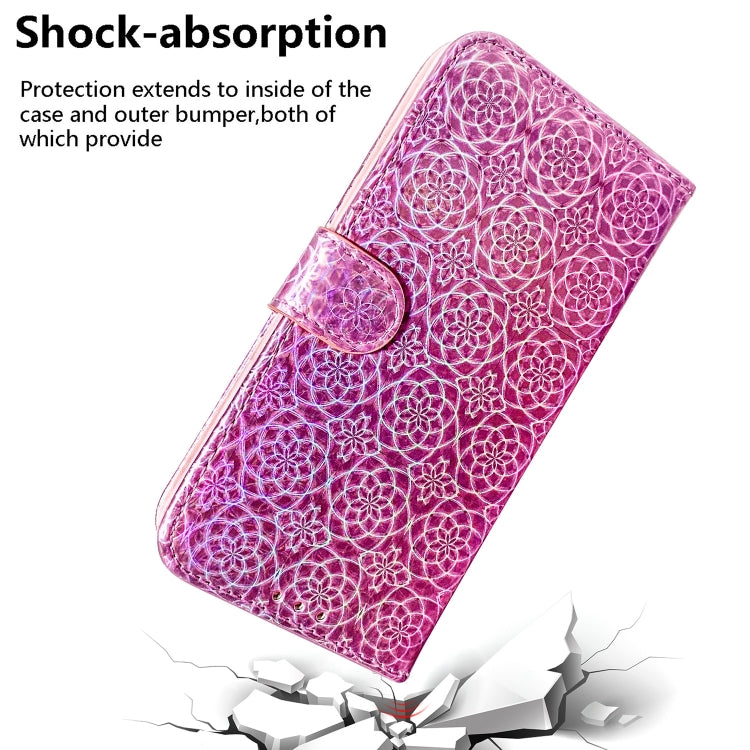 For iPhone 15 Pro Max Colorful Magnetic Buckle Leather Phone Case(Pink) - HoMEdemic™ 