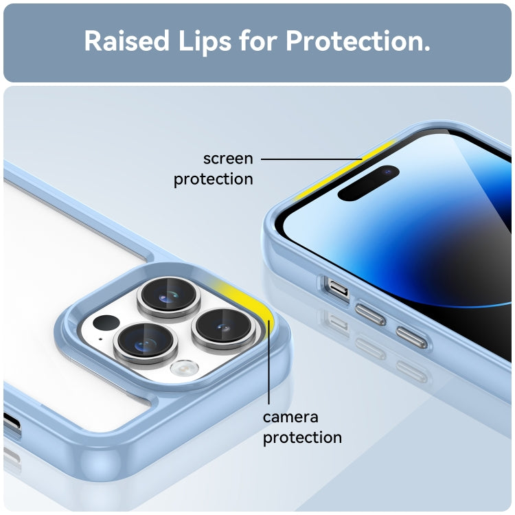 For iPhone 15 Pro Max Colorful Series Acrylic + TPU Phone Case(Blue) - HoMEdemic™ 