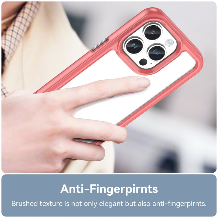 For iPhone 15 Pro Max Colorful Series Acrylic + TPU Phone Case(Red) - HoMEdemic™ 