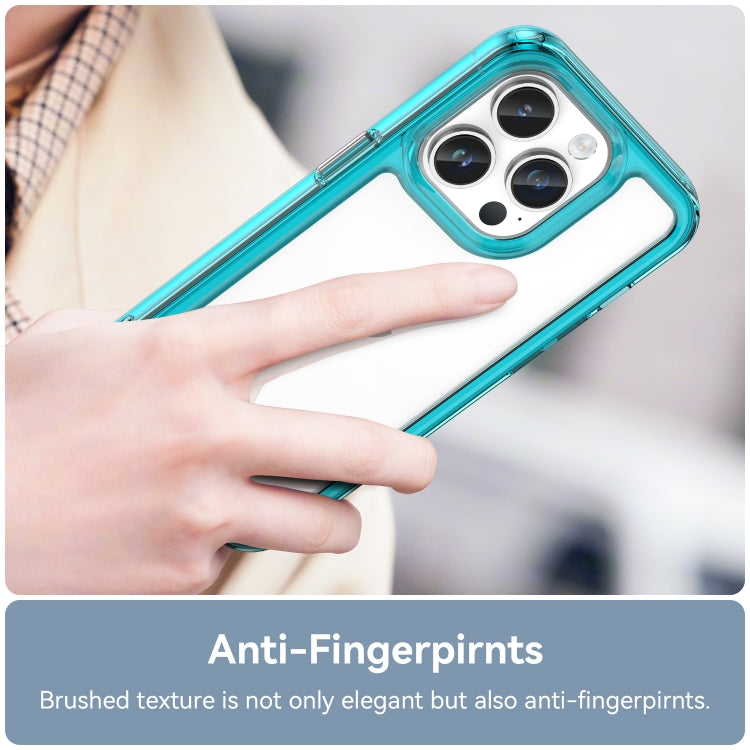 For iPhone 15 Pro Max Colorful Series Acrylic + TPU Phone Case(Transparent Blue) - HoMEdemic™ 