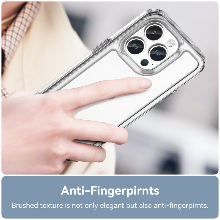 For iPhone 15 Pro Max Colorful Series Acrylic + TPU Phone Case(Transparent) - HoMEdemic™ 