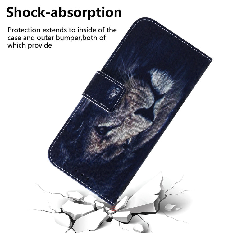For iPhone 15 Pro Max Coloured Drawing Flip Leather Phone Case(Lion) - HoMEdemic™ 