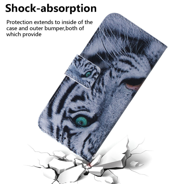 For iPhone 15 Pro Max Coloured Drawing Flip Leather Phone Case(Tiger) - HoMEdemic™ 