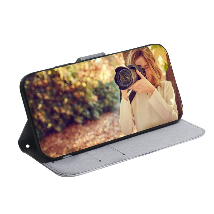 For iPhone 15 Pro Max Coloured Drawing Flip Leather Phone Case(White Wolf) - HoMEdemic™ 