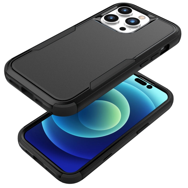 For iPhone 15 Pro Max Commuter Shockproof TPU + PC Phone Case(Black) - HoMEdemic™ 