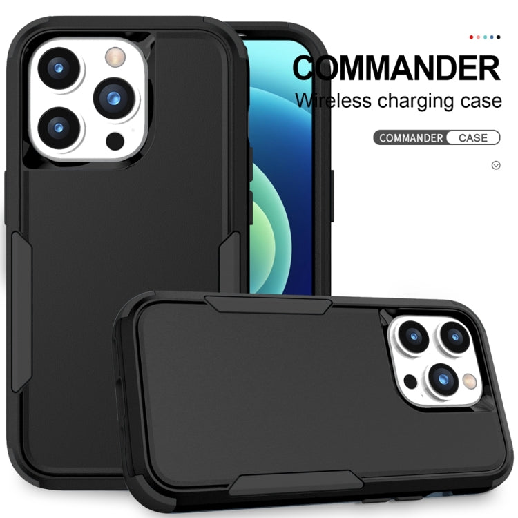 For iPhone 15 Pro Max Commuter Shockproof TPU + PC Phone Case(Black) - HoMEdemic™ 