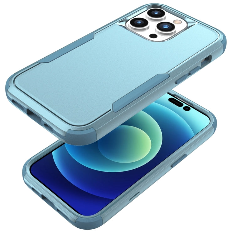 For iPhone 15 Pro Max Commuter Shockproof TPU + PC Phone Case(Grey Green) - HoMEdemic™ 