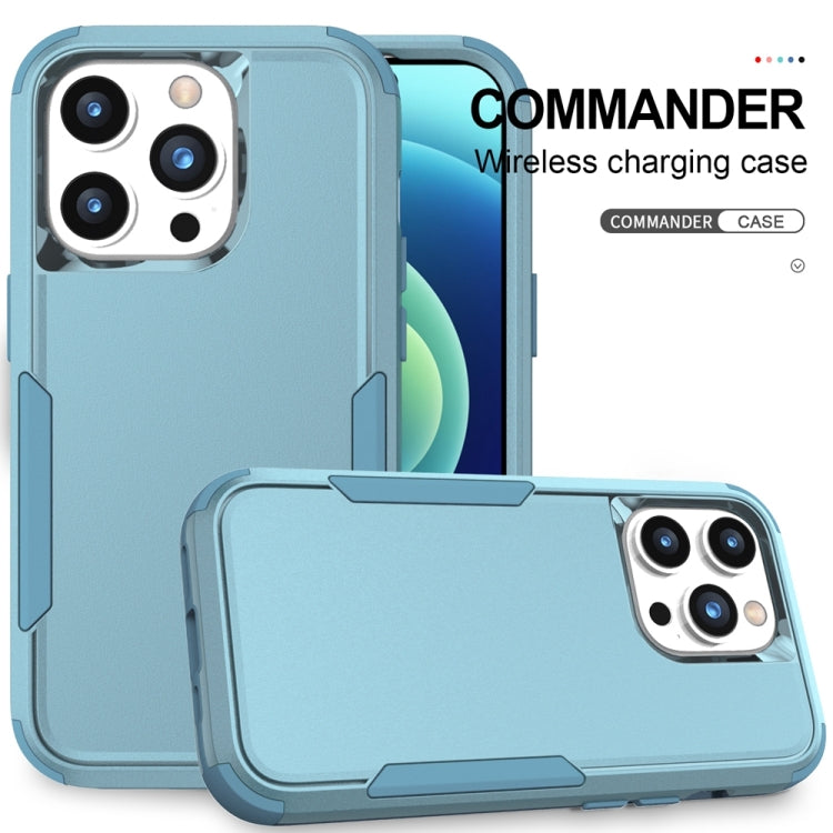 For iPhone 15 Pro Max Commuter Shockproof TPU + PC Phone Case(Grey Green) - HoMEdemic™ 