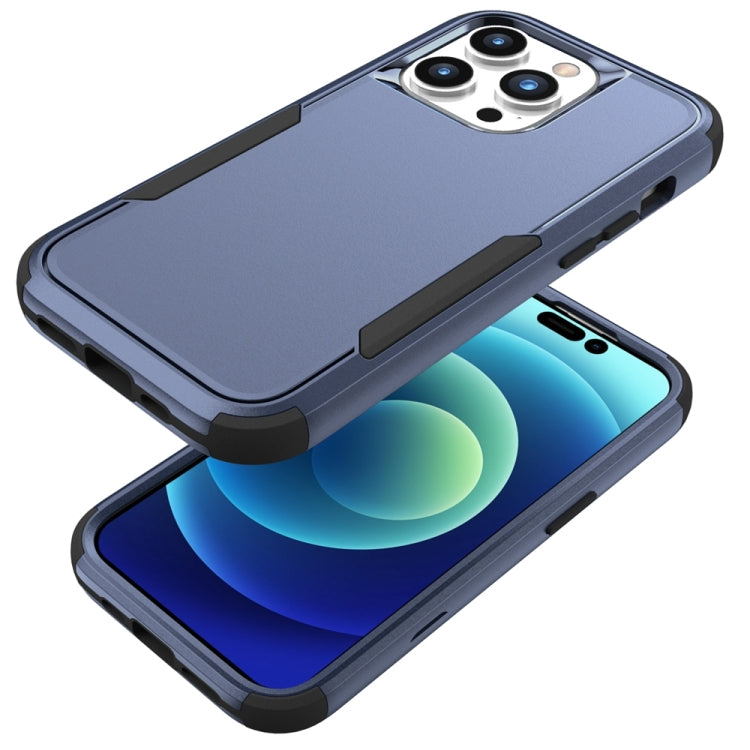 For iPhone 15 Pro Max Commuter Shockproof TPU + PC Phone Case(Royal Blue+Black) - HoMEdemic™ 