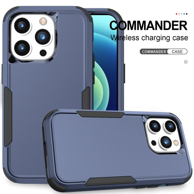 For iPhone 15 Pro Max Commuter Shockproof TPU + PC Phone Case(Royal Blue+Black) - HoMEdemic™ 