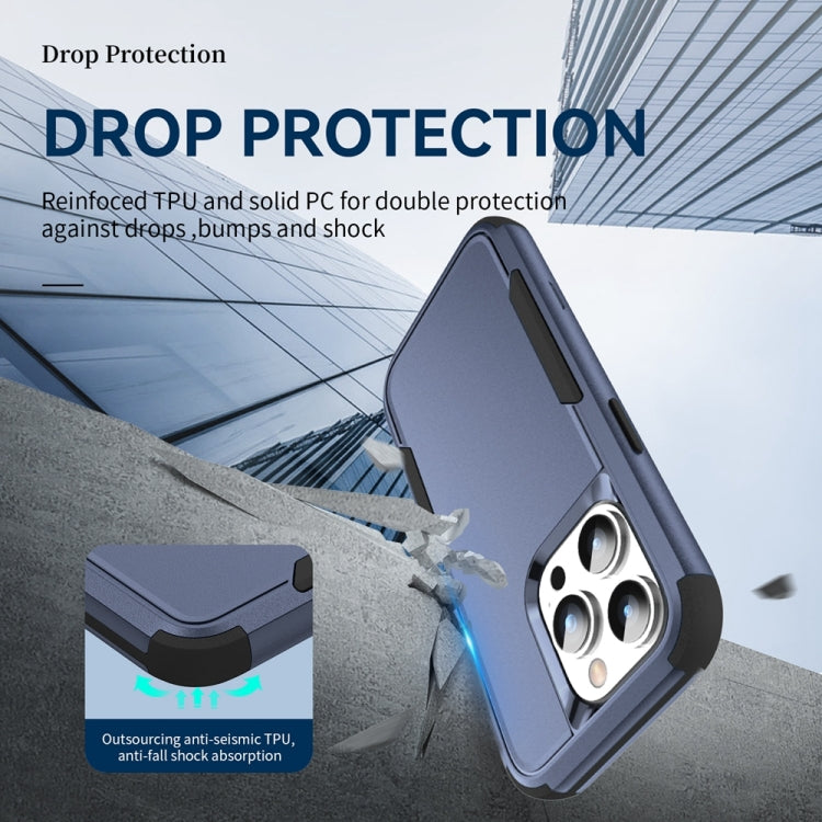 For iPhone 15 Pro Max Commuter Shockproof TPU + PC Phone Case(Royal Blue+Black) - HoMEdemic™ 