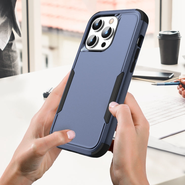 For iPhone 15 Pro Max Commuter Shockproof TPU + PC Phone Case(Royal Blue+Black) - HoMEdemic™ 