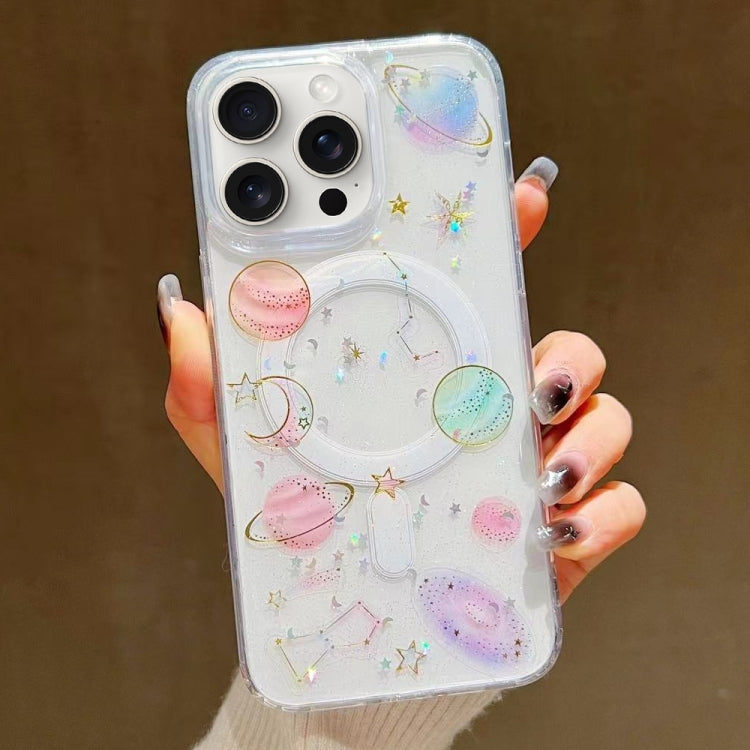 For iPhone 15 Pro Max Cosmic Star MagSafe TPU Phone Case(Transparent) - HoMEdemic™ 