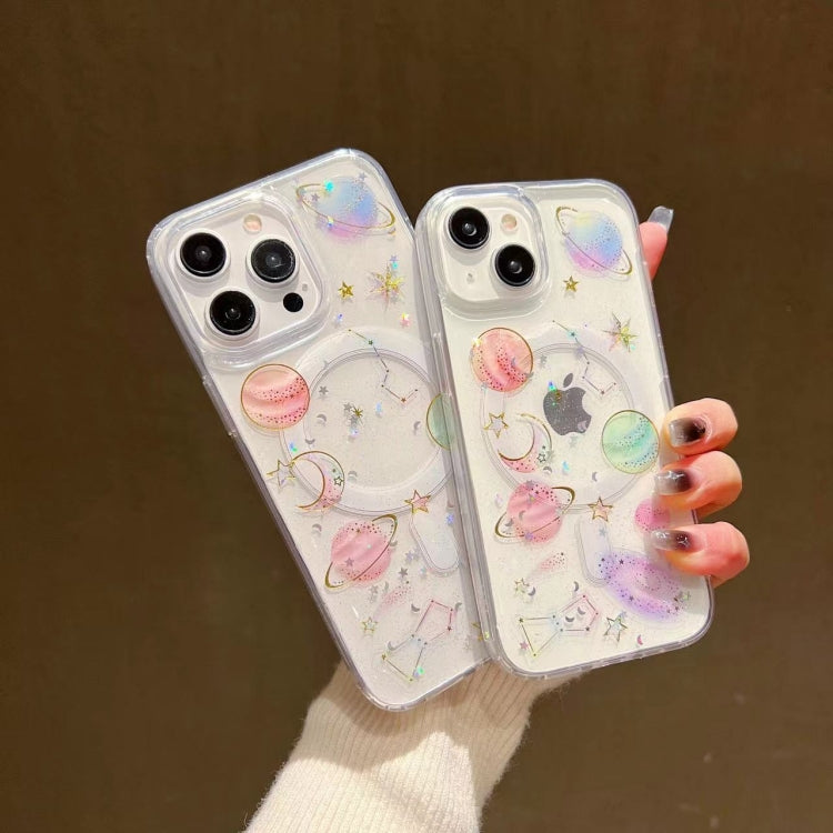 For iPhone 15 Pro Max Cosmic Star MagSafe TPU Phone Case(Transparent) - HoMEdemic™ 