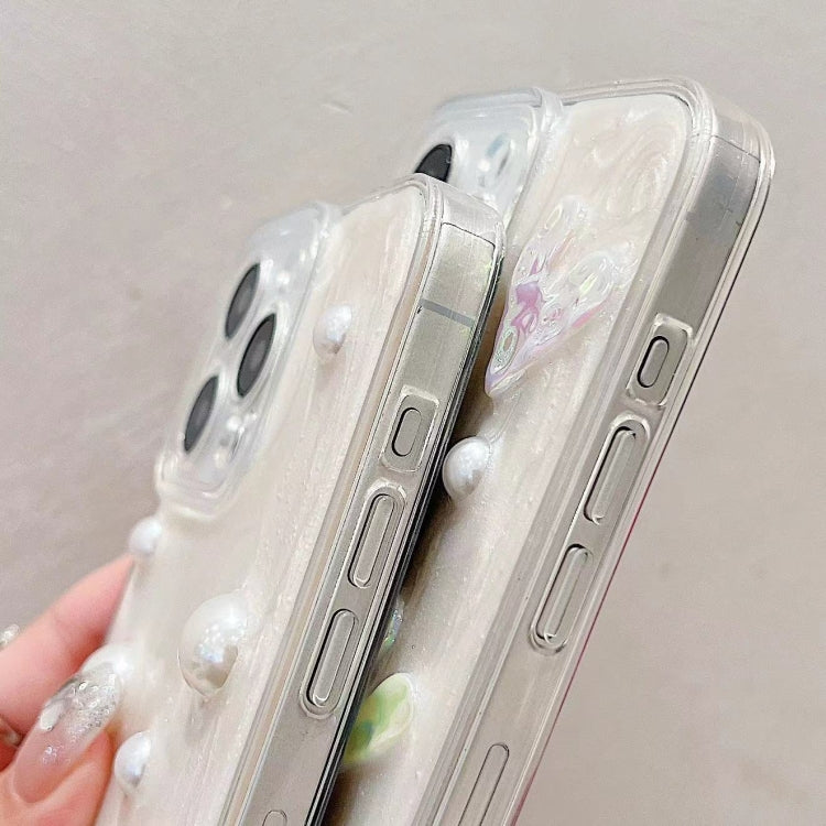For iPhone 15 Pro Max Cream Gum Decoden TPU Phone Case(Butterfly) - HoMEdemic™ 