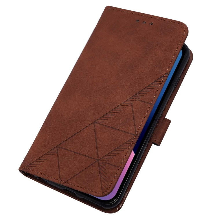For iPhone 15 Pro Max Crossbody 3D Embossed Flip Leather Phone Case(Brown) - HoMEdemic™ 