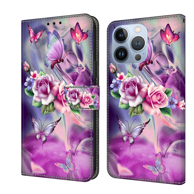 For iPhone 15 Pro Max Crystal 3D Shockproof Protective Leather Phone Case(Butterfly) - HoMEdemic™ 