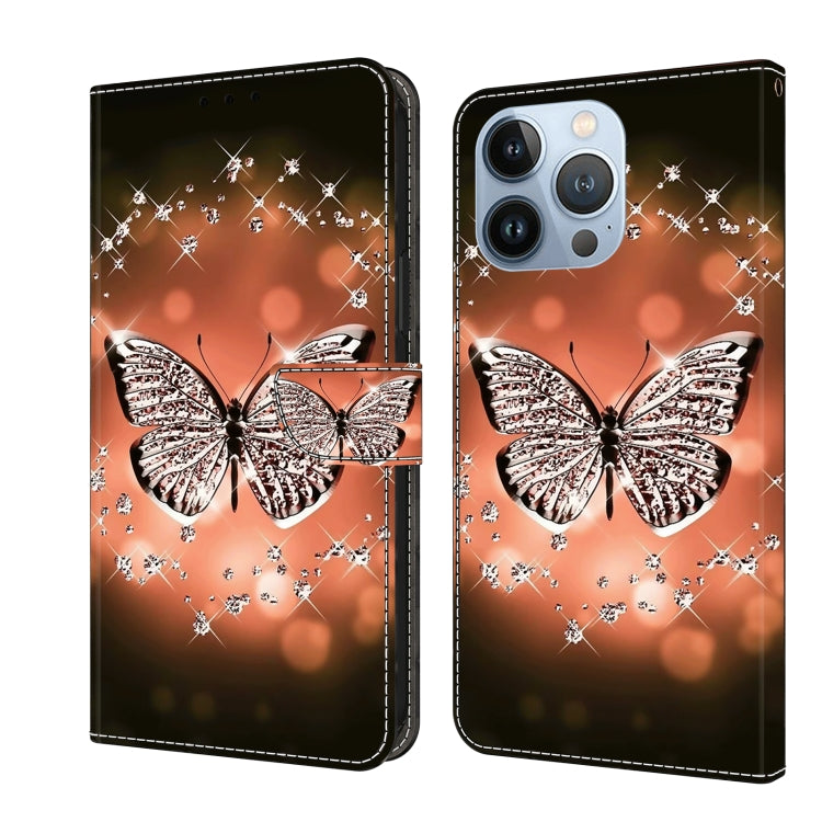 For iPhone 15 Pro Max Crystal 3D Shockproof Protective Leather Phone Case(Crystal Butterfly) - HoMEdemic™ 