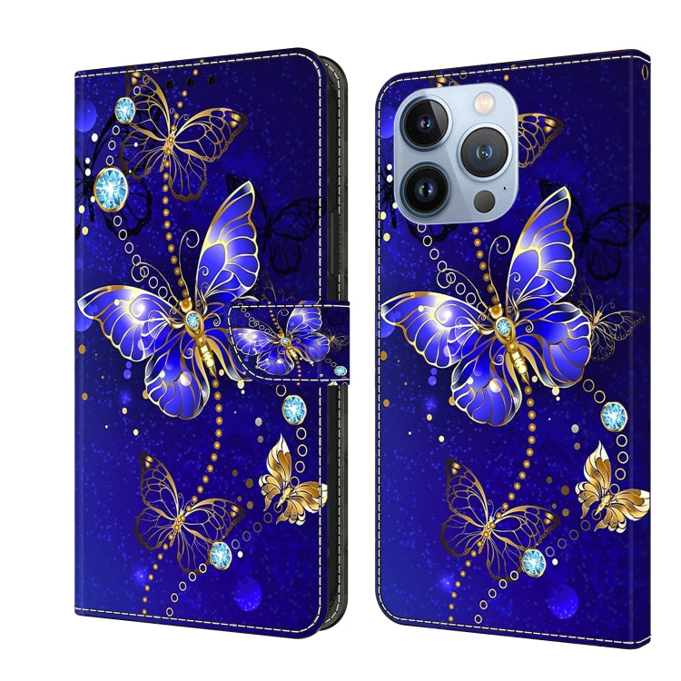 For iPhone 15 Pro Max Crystal 3D Shockproof Protective Leather Phone Case(Diamond Butterfly) - HoMEdemic™ 