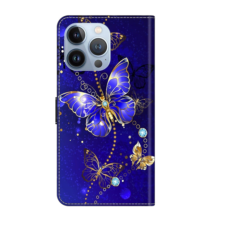 For iPhone 15 Pro Max Crystal 3D Shockproof Protective Leather Phone Case(Diamond Butterfly) - HoMEdemic™ 