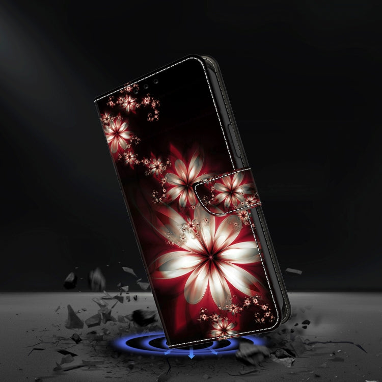 For iPhone 15 Pro Max Crystal 3D Shockproof Protective Leather Phone Case(Fantastic Flower) - HoMEdemic™ 