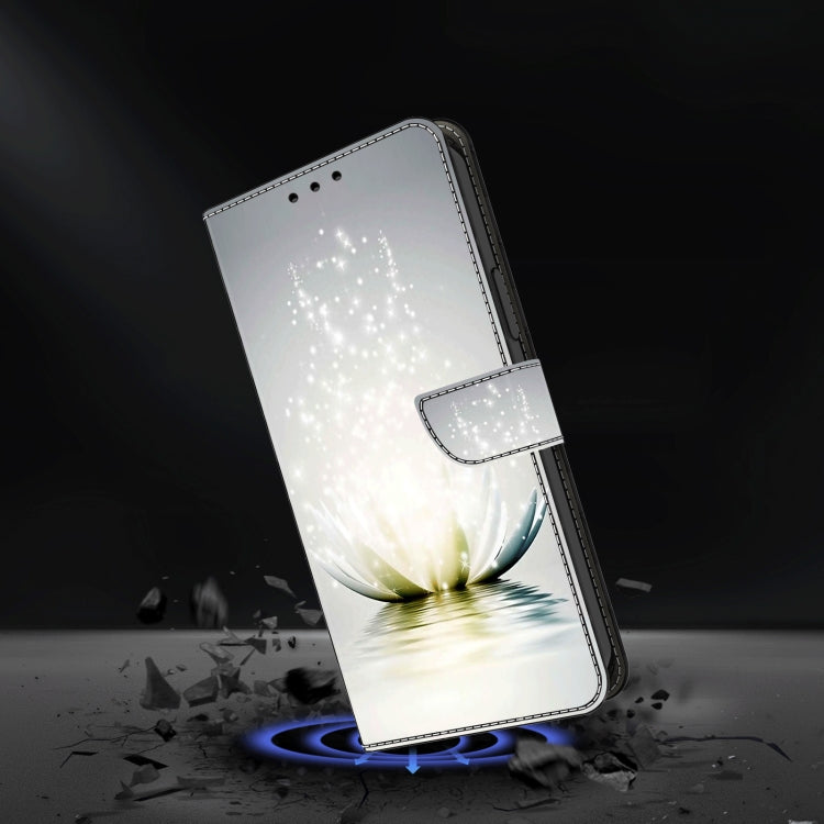 For iPhone 15 Pro Max Crystal 3D Shockproof Protective Leather Phone Case(Light Lotus) - HoMEdemic™ 