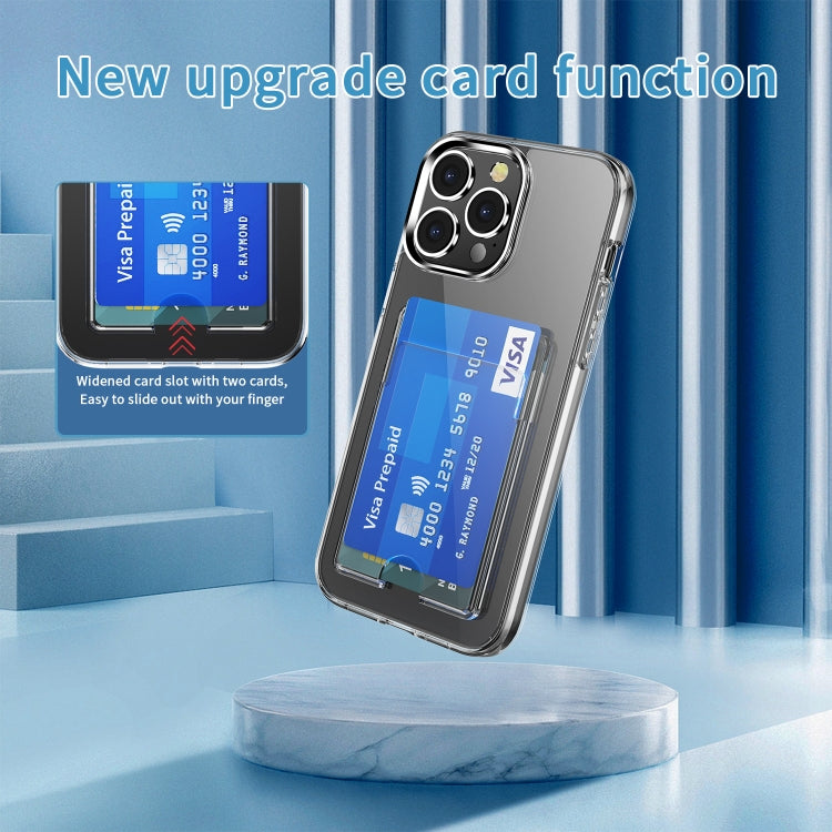 For iPhone 15 Pro Max Crystal Clear Wallet Air Bag Phone Case(Transparent) - HoMEdemic™ 