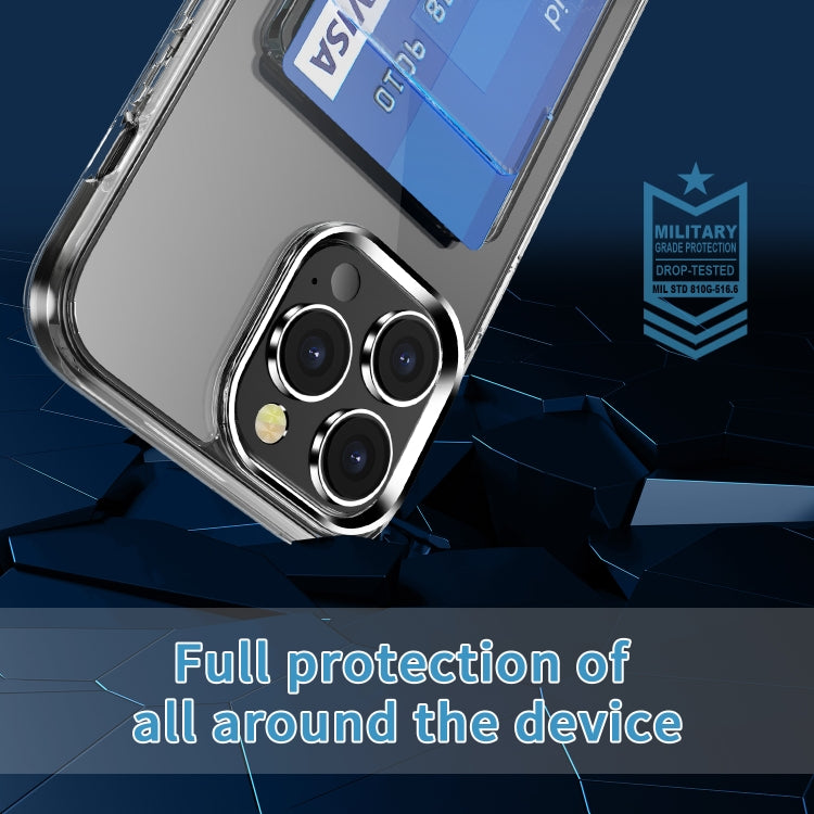 For iPhone 15 Pro Max Crystal Clear Wallet Air Bag Phone Case(Transparent) - HoMEdemic™ 