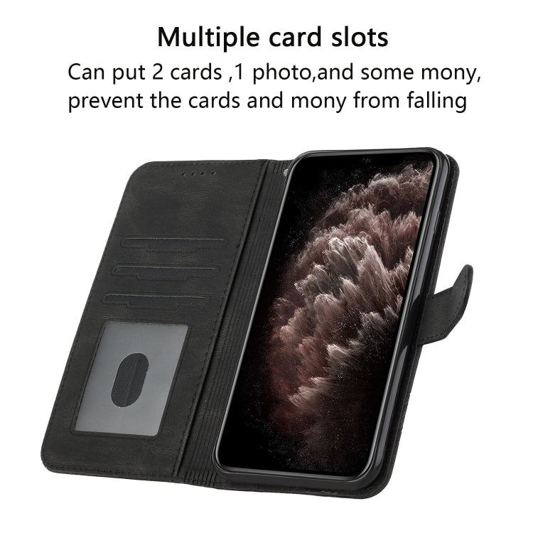 For iPhone 15 Pro Max Cubic Skin Feel Flip Leather Phone Case(Black) - HoMEdemic™ 