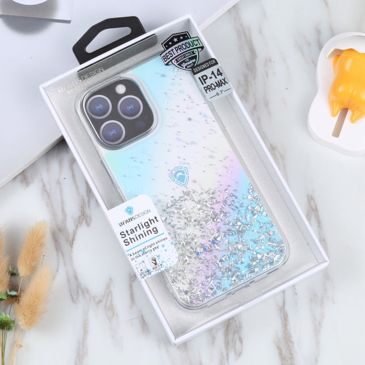 For iPhone 15 Pro Max DFANS DESIGN Golden Diamond TPU+PC Phone Case(Blue) - HoMEdemic™ 