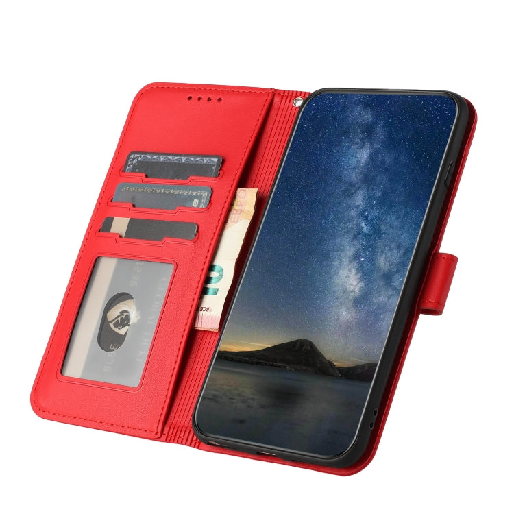 For iPhone 15 Pro Max Datura Flower Embossed Flip Leather Phone Case(Red) - HoMEdemic™ 