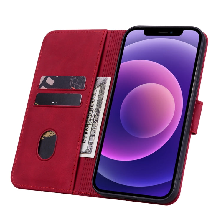 For iPhone 15 Pro Max Diamond Buckle Leather Phone Case with Lanyard(Wine Red) - HoMEdemic™ 