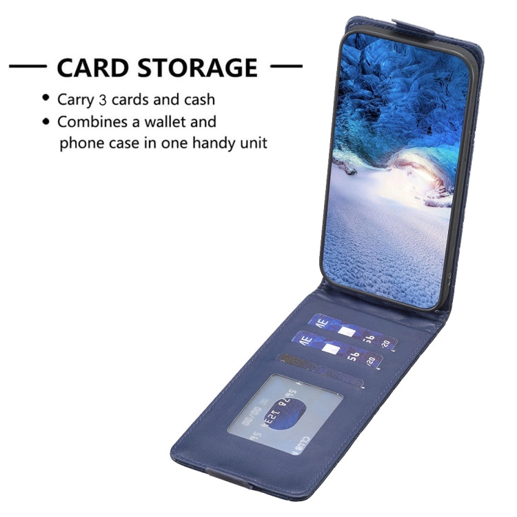 For iPhone 15 Pro Max Diamond Lattice Vertical Flip Leather Phone Case(Blue) - HoMEdemic™ 