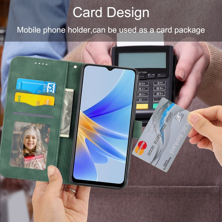 For iPhone 15 Pro Max Dierfeng Dream Line TPU Hybrid PU Leather Phone Case(Green) - HoMEdemic™ 