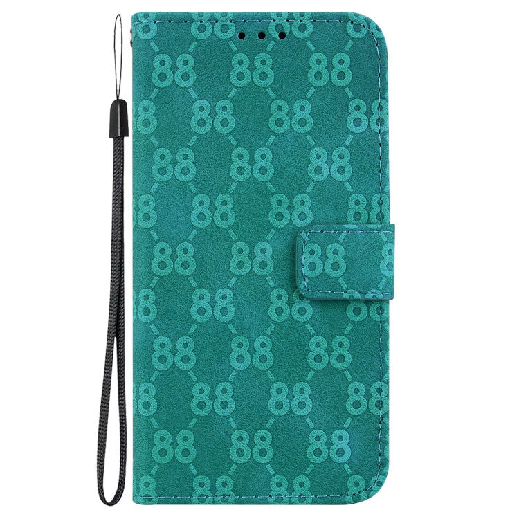 For iPhone 15 Pro Max Double 8-shaped Embossed Leather Phone Case(Green) - HoMEdemic™ 