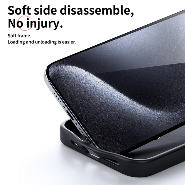 For iPhone 15 Pro Max Double Ring MagSafe Holder Carbon Fiber Phone Case(Silver) - HoMEdemic™ 
