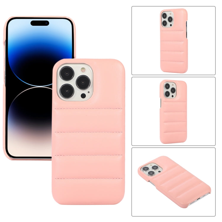 For  iPhone 15 Pro Max Down Jacket Airbag Shockproof Phone Case(Pink) - HoMEdemic™ 