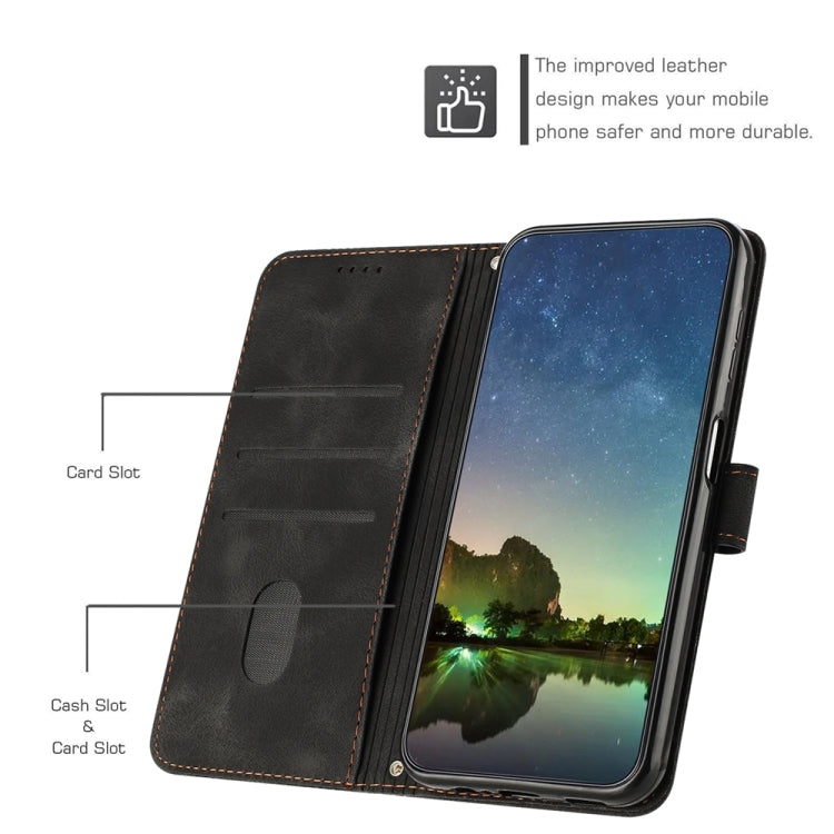 For iPhone 15 Pro Max Dream Triangle Leather Phone Case with Lanyard(Black) - HoMEdemic™ 