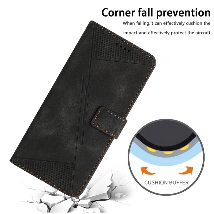For iPhone 15 Pro Max Dream Triangle Leather Phone Case with Lanyard(Black) - HoMEdemic™ 