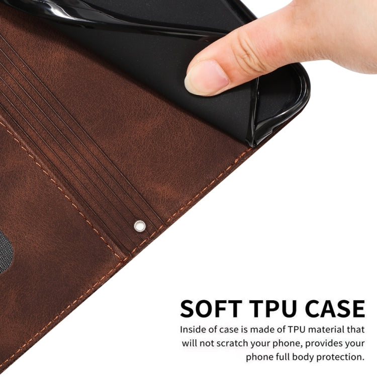 For iPhone 15 Pro Max Dream Triangle Leather Phone Case with Lanyard(Brown) - HoMEdemic™ 