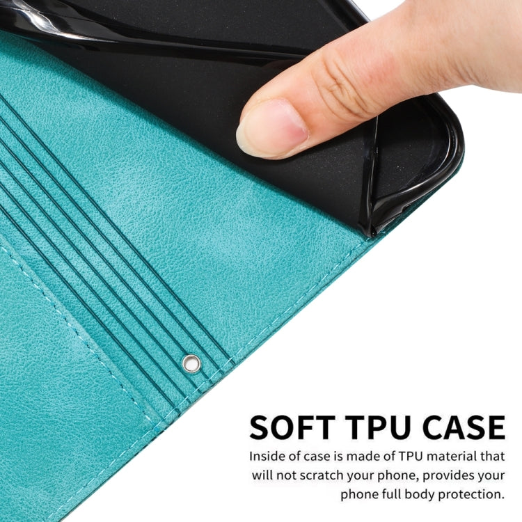 For iPhone 15 Pro Max Dream Triangle Leather Phone Case with Lanyard(Green) - HoMEdemic™ 