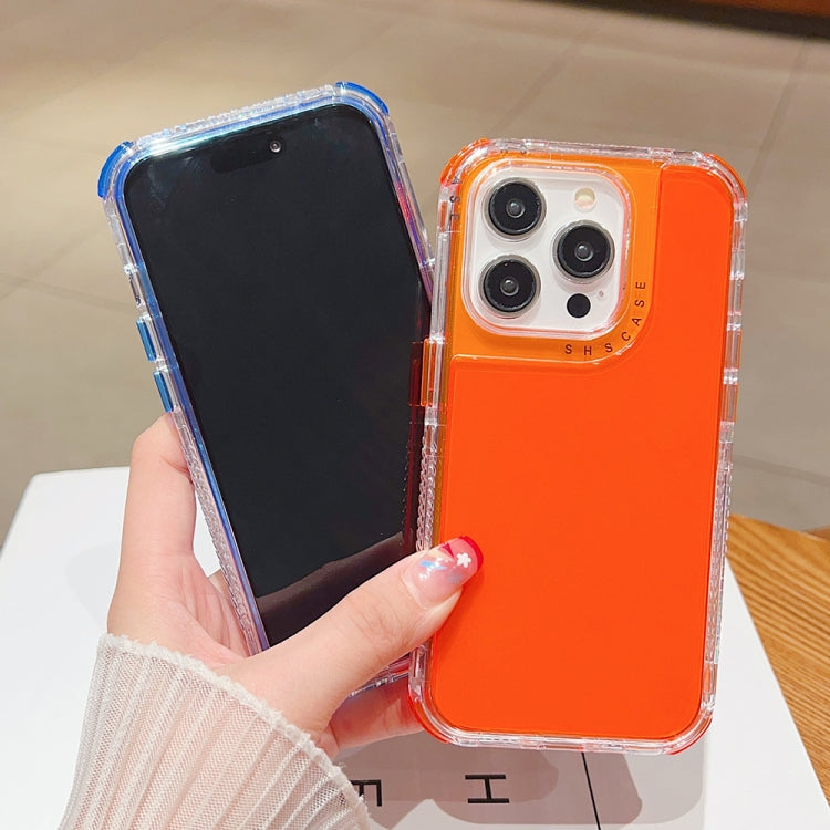 For iPhone 15 Pro Max Dreamland 3 in 1 Clear Color Transparent Frame PC + TPU Phone Case(Blue) - HoMEdemic™ 