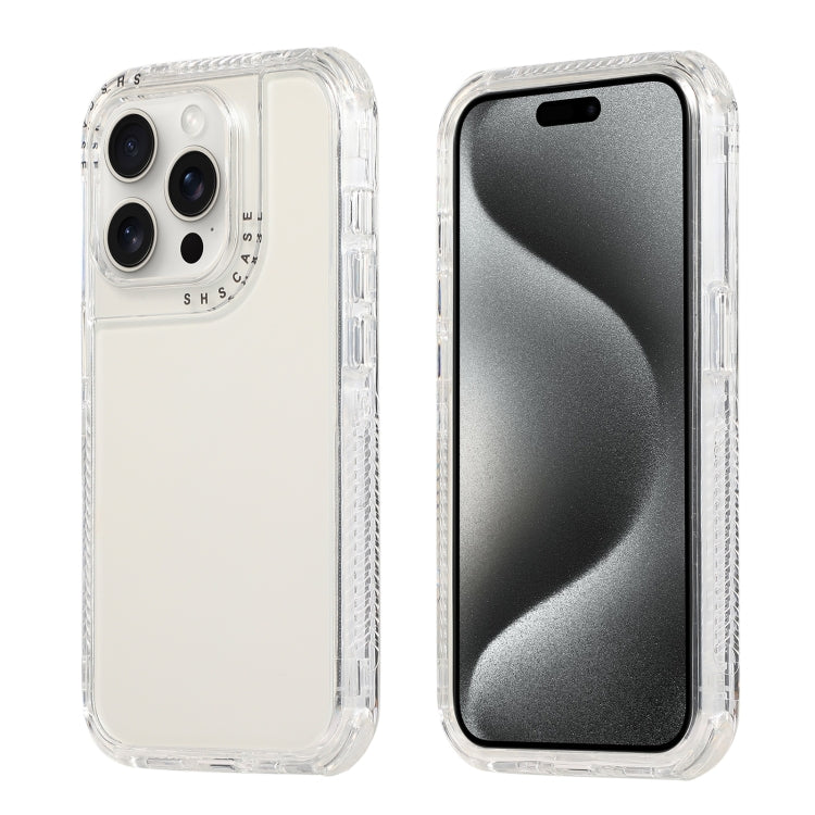 For iPhone 15 Pro Max Dreamland 3 in 1 Clear Color Transparent Frame PC + TPU Phone Case(White) - HoMEdemic™ 