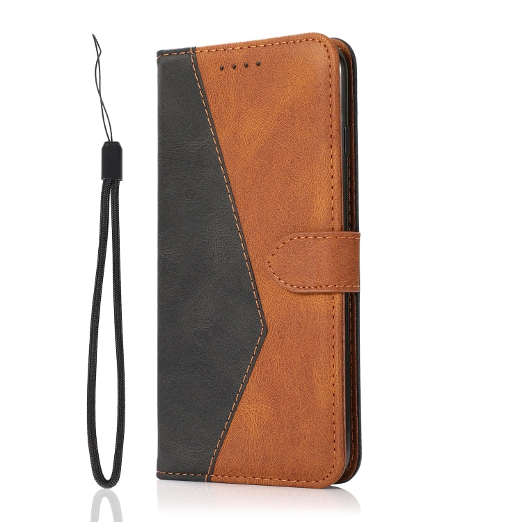 For iPhone 15 Pro Max Dual-color Stitching Leather Phone Case(Black Brown) - HoMEdemic™ 