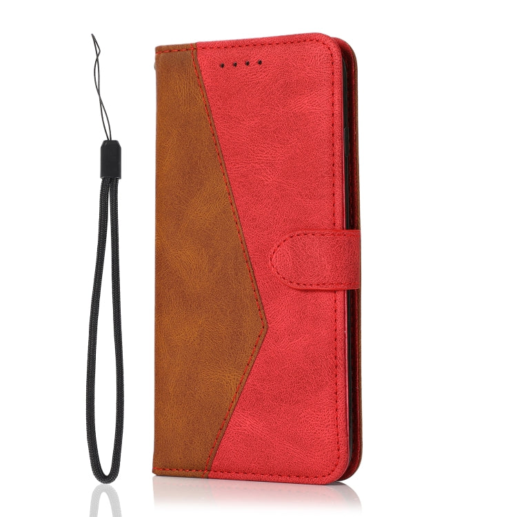 For iPhone 15 Pro Max Dual-color Stitching Leather Phone Case(Brown Red) - HoMEdemic™ 