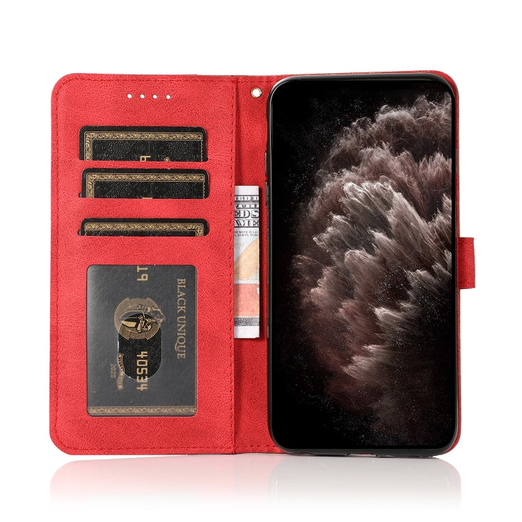 For iPhone 15 Pro Max Dual-color Stitching Leather Phone Case(Brown Red) - HoMEdemic™ 