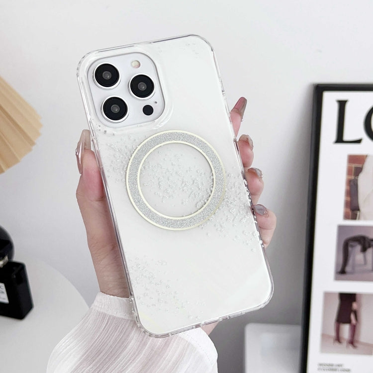 For iPhone 15 Pro Max Dual-side IMD Marble Magsafe Phone Case(White) - HoMEdemic™ 