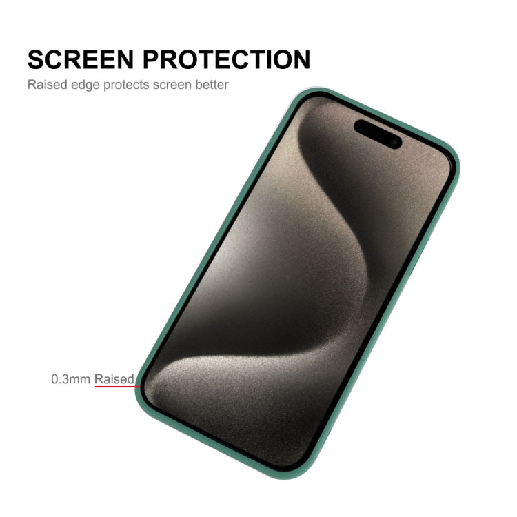 For iPhone 15 Pro Max ENKAY Liquid Silicone Soft Shockproof Phone Case(Dark Green) - HoMEdemic™ 