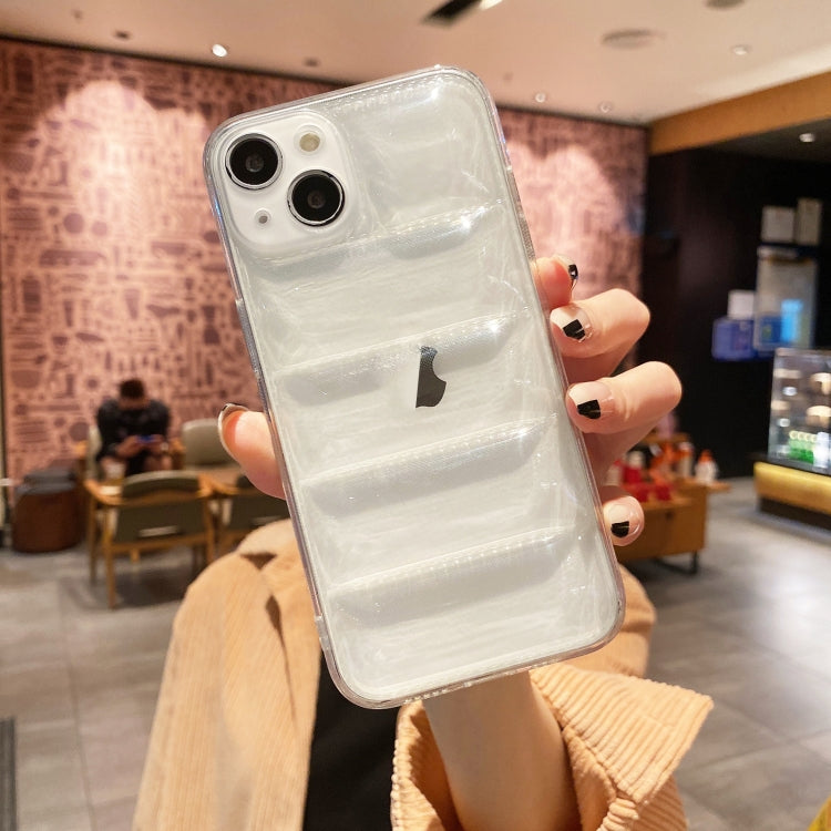 For iPhone 15 Pro Max Eiderdown Airbag Glossy TPU Phone Case(Transparent) - HoMEdemic™ 