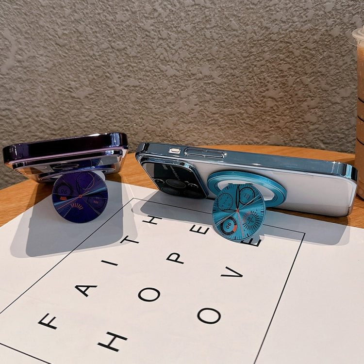 For iPhone 15 Pro Max Electroplated Large Window Bracket PC Phone Case(Red) - HoMEdemic™ 